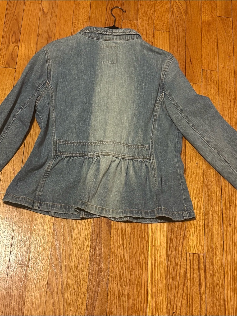 Levi’s Denim Blazer Jacket 1X Studded Y2K Western Boho Plus Size - Picture 2 of 10